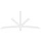 Ekena Millwork Alberta Architectural Grade PVC Gable Bracket, 84"W x 38 1/2"H x 2"D x 4"F, 11/12 Pitch GBP084X39X0204ALB00 - alternate 2